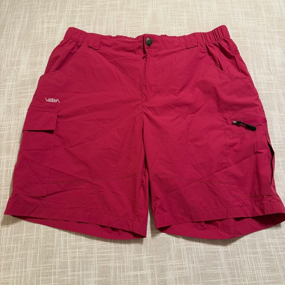 Viodia Womens XXL Pink Hiking Cargo Shorts Outdoor Lightweight Quick Dry Utility